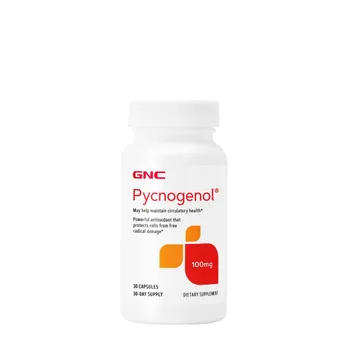 Pycnogenol 100mg &ndash; Puterea Antioxidanților pentru Sănătatea Ta!" Bucură-te de un aliat natural &icirc;mpotriva stresului oxidativ. Pycnogenol, derivat din scoarța pinului maritim, susține sănătatea cardiovasculară, imunitatea și funcțiile cognitive.