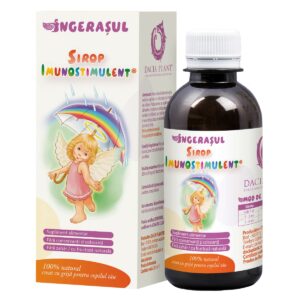 Flacon Sirop Imunostimulent Îngerașul 200 ml Dacia Plant cu plante pentru imunitatea copiilor