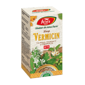 Vermicin sirop cu miere si propolis, 100ml, Fares