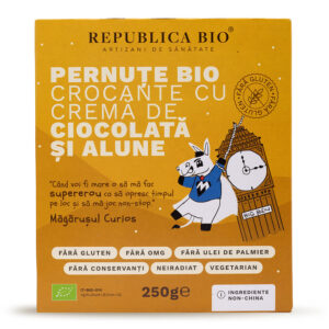 Pernute Bio crocante cu crema de ciocolata si alune FARA GLUTEN Republica BIO, bio, 250 g - Default