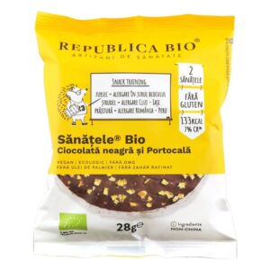 SANATELE BIO Ciocolata neagra si Portocala, ecologic, FARA GLUTEN, Republica BIO, 28g - Default