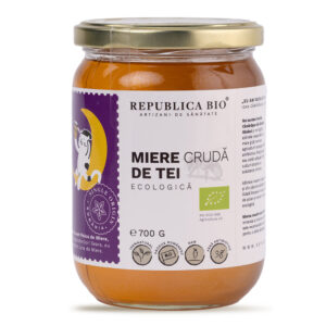 Miere de Tei Ecologică Crudă Republica BIO – Calm Natural și Puritate | 700g