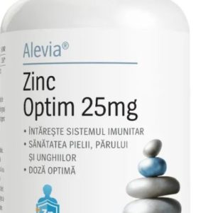 Cutie Zinc Optim 25 mg 30 comprimate Alevia cu zinc pentru imunitate, piele și protecție antioxidantă
