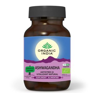 Ashwagandha Antistres Natural, 60 capsule, Organic India