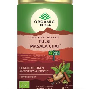Tulsi Masala Chai Relaxant si Regenerant, 100g, Organic India