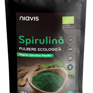 Spirulina Pulbere ecologica, 125g, Niavis
