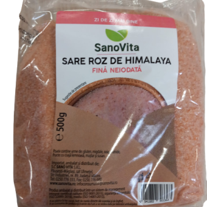 Sare roz de Himalaya fina, 500g, SanoVita