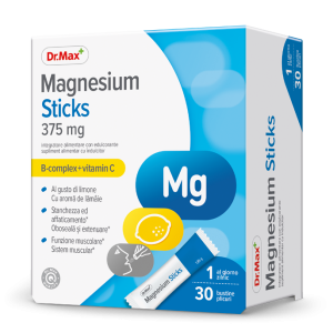 Dr. Max Magnesium Sticks 375mg, 30 plicuri orodispersabile