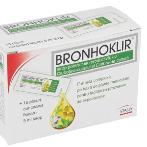 Bronhoklir pentru tuse productiva, 15 plicuri, Stada