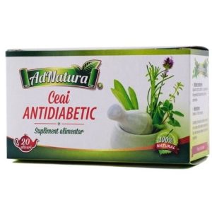 Ceai antidiabetic, 20 plicuri, AdNatura