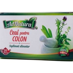 Ceai pentru colon, 20 plicuri, AdNatura