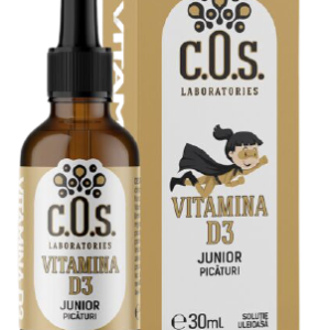 Vitamina D3 Junior picaturi, 30ml, COS Laboratories