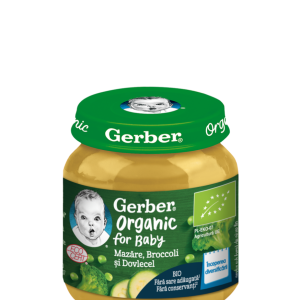 Mazare cu brocoli si dovlecel +4 luni, 125g, Gerber