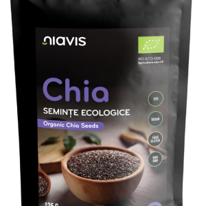 Seminte de chia ecologice, 125g, Niavis