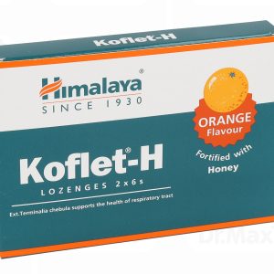 Koflet-H cu aroma de portocale, 12 pastile, Himalaya