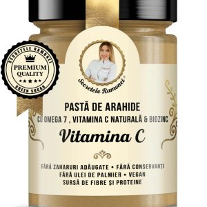 Pasta de arahide cu Omega 7, Vitamina C naturala si biozinc, 350g, Laboratoarele Remedia