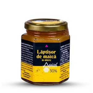 Laptisor de matca in miere 30%, 200ml, Apicol Scinece