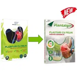 Plasturi cu pelin pentru dureri de genunchi, 6 bucati, Smart Touch