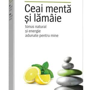 Ceai cu menta si lamaie, 20 plicuri, Alevia