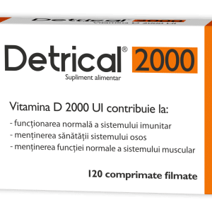 Detrical Vitamina D 2000 UI, 120 comprimate, Zdrovit