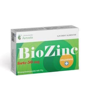 Biozinc Forte 50mg, 40 comprimate, Laboratoarele Remedia
