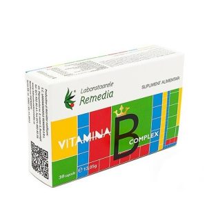 Vitamina B complex, 30 capsule, Laboratoarele Remedia
