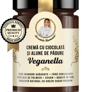 Crema tartinabila cu alune de padure si cacao Veganella, Secretele Ramonei, 350g, Laboratoarele Remedia