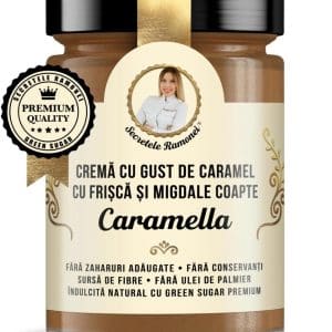 Crema tartinabila cu migdale Caramella Secretele Ramonei, 350g, Laboratoarele Remedia