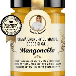 Crema tartinabila de mango cu cocos si caju Mangonella Secretele Ramonei, 350g, Laboratoarele Remedia