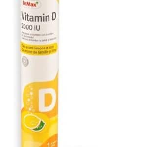 Tub Dr. Max Vitamina D 2000IU, 20 comprimate efervescente pentru imunitate și sănătatea oaselor