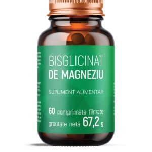 Flacon Bisglicinat de magneziu 60 comprimate Laboratoarele Remedia