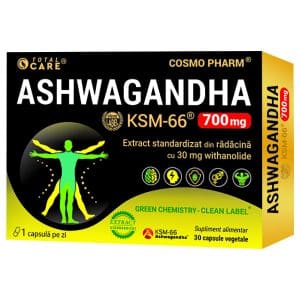 Ashwagandha KSM 66 700mg, 30 capsule, Cosmopharm