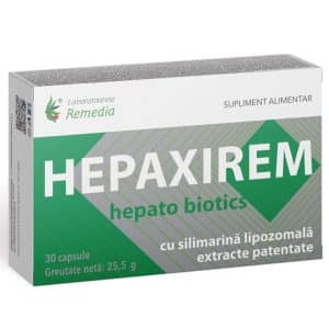 Hepaxirem Hepato Biotics, 30 capsule, Laboratoarele Remedia