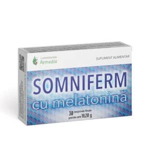 Somniferm cu melatonina, 30 comprimate, Laboratoarele Remedia