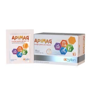 Cutie Apimag 14 plicuri Hyllan Pharma cu magneziu, vitamina B6 și miere pentru stres, oboseală și echilibru nervos