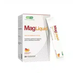 Citrat de magneziu Mag Liquid 815mg, 20 plicuri, Agetis