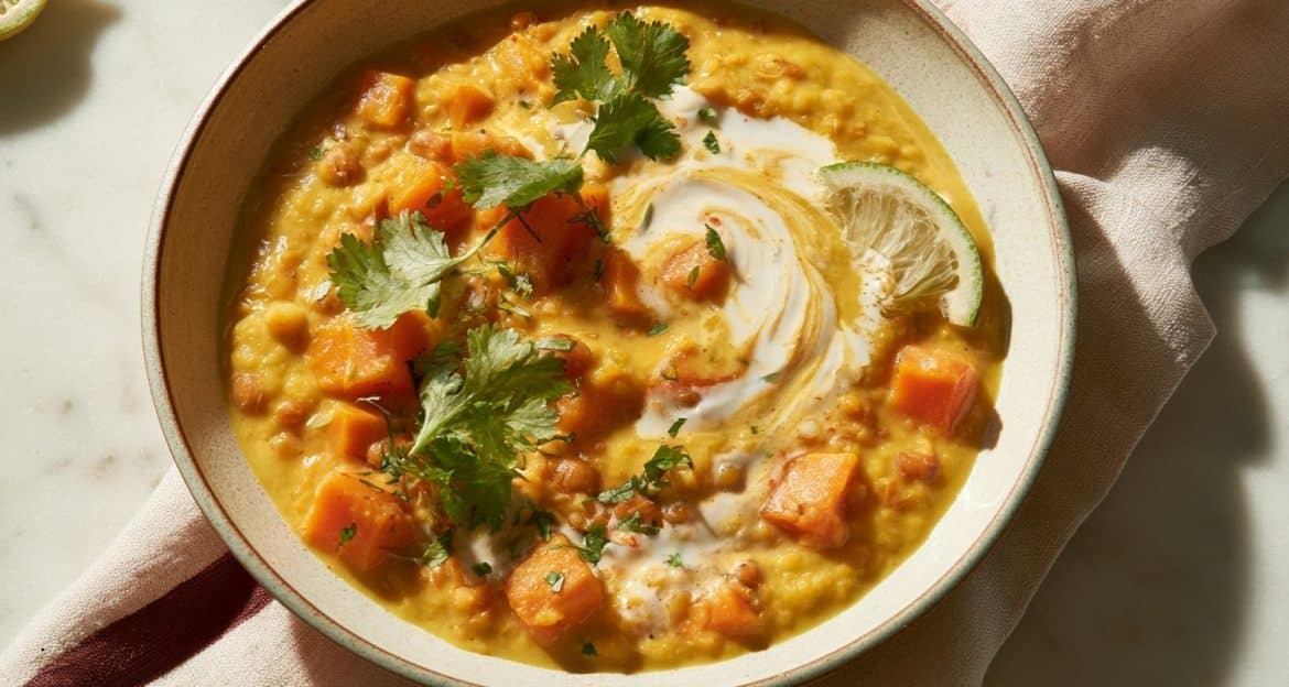 Curry "Sunshine": Tocană de Mazăre Galbenă și Cocos