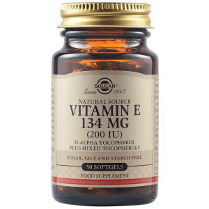 Vitamina E naturala 134mg, 50 capsule, Solgar