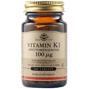 Vitamina K1 100mcg, 100 tablete, Solgar