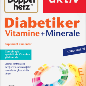 Diabetiker vitamine si minerale, 30 comprimate, Doppelherz