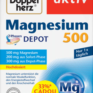 Pachet Aktiv Magneziu 500, 30 + 10 comprimate, Doppelherz