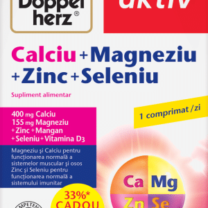 Calciu + Magneziu + Zinc + Seleniu, 30 + 10 comprimate, Doppelherz
