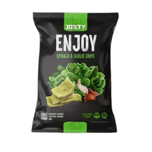 Chipsuri cu spanac si usturoi, 40g, Enjoy