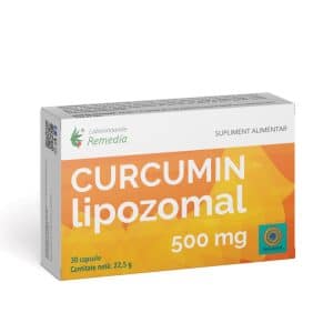Curcumin Lipozomal 500mg, 30 capsule, Laboratoarele Remedia