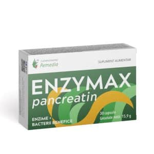 Enzymax Pancreatin, 30 capsule, Laboratoarele Remedia