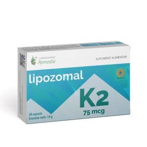 Vitamina K Lipozomal 75mg, 30 capsule, Laboratoarele Remedia