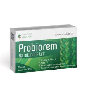 Probiorem 60 miliarde UFC, 30 capsule, Laboratoarele Remedia
