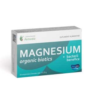 Magnesium Organic Biotics, 30 comprimate, Laboratoarele Remedia