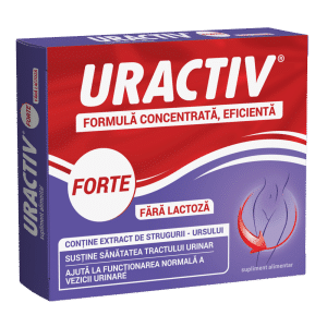 Uractiv Forte fara lactoza, 10 capsule, Uractiv