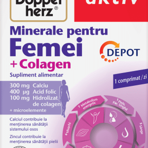 Minerale pentru femei + colagen Depot, 30 comprimate, Doppelherz